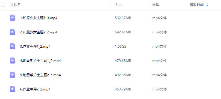 不知名止痛剂纯爱风日系少女头像团练课2024年12月【画质高清只有视频】