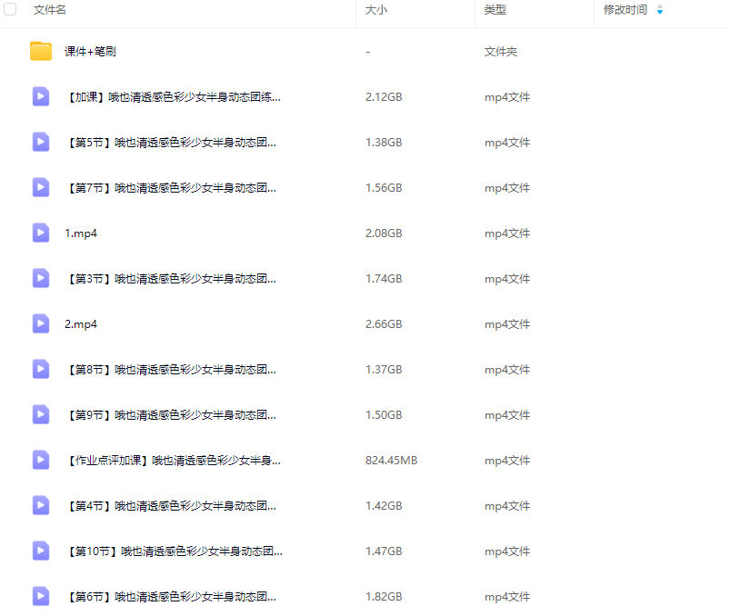 哦也清透感色彩少女半身动态团练第2期2025【画质高清有课件笔刷】