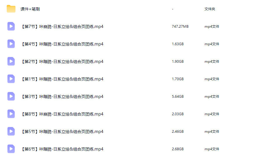 咔嘣脆日系立绘&组合页创作2025【画质高清有课件笔刷】