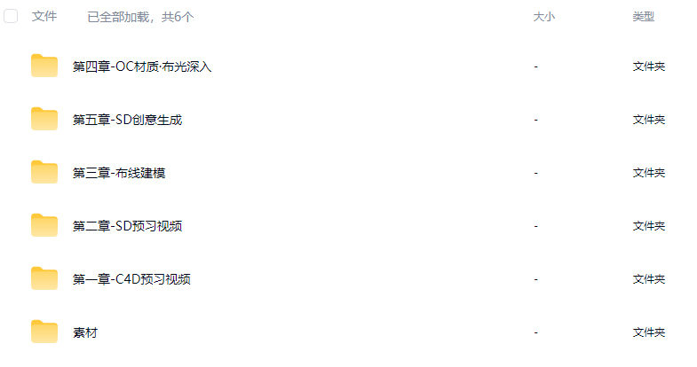 C4D+Stable Diffusi商业实战班2024【画质高清有大部分素材】