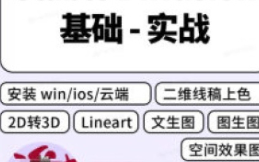 谢安妮SD教程安装-线稿-上色-二维转三维【画质高清有大部分素材】