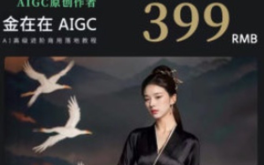 AI摄影高阶技法金在在AIGC2024【画质高清有大部分素材】