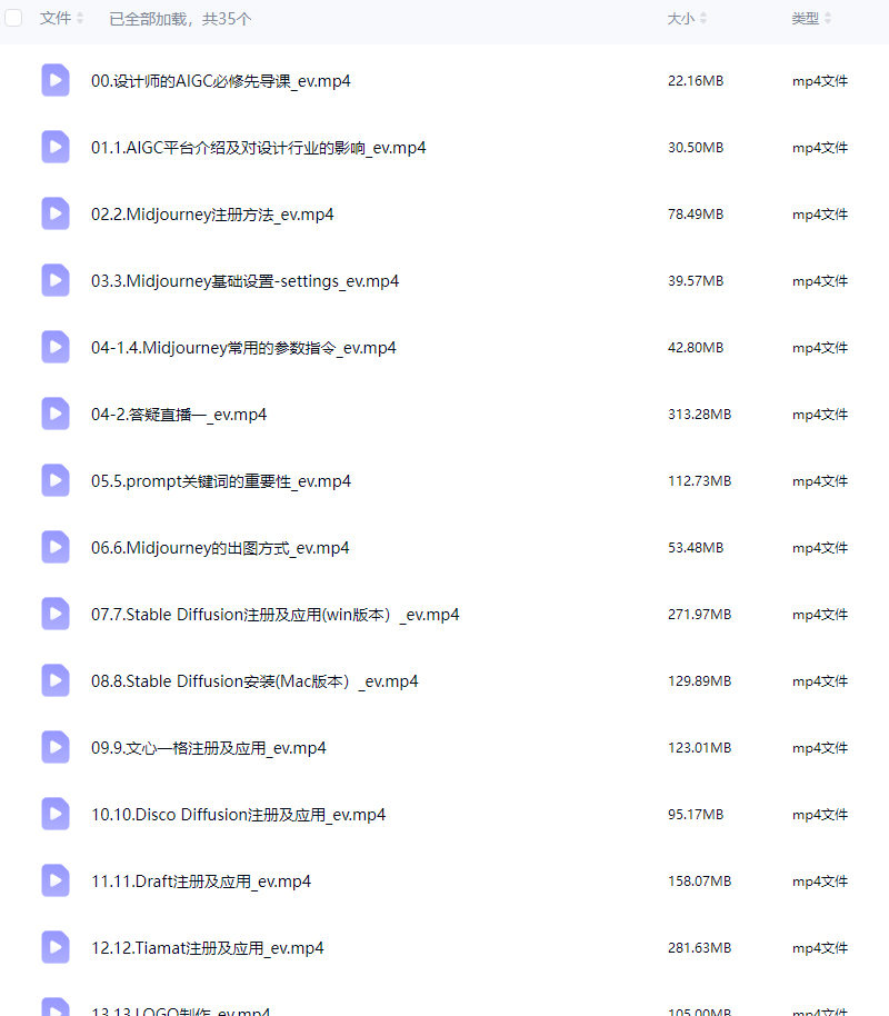 胡鸽设计师的AIGC必修课【画质高清只有视频】