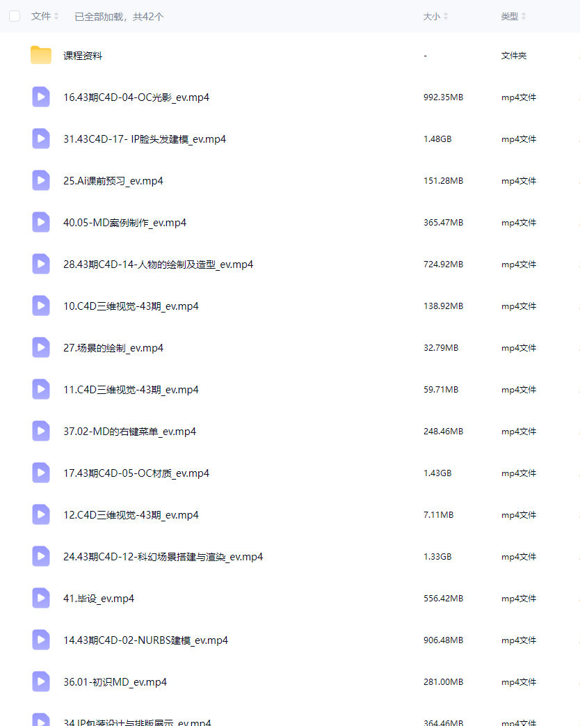 波波课堂C4D三维视觉莫思思第43期【画质高清有素材】
