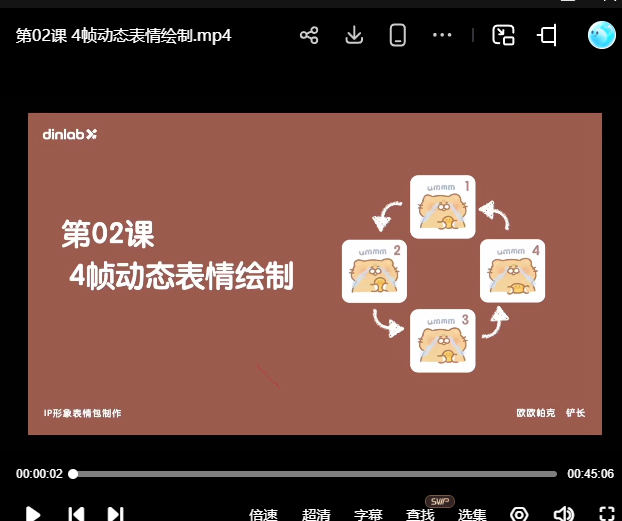 Dinlab铲长动态IP表情设计【画质高清有大部分素材】