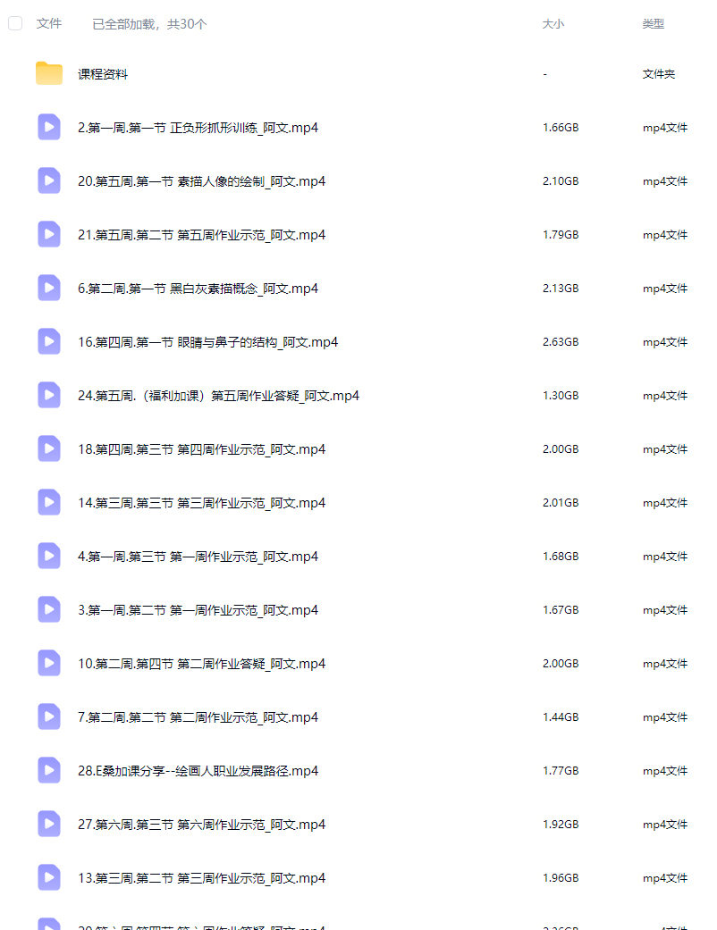 Evanlee抓型与素描基础训练营第1期2025【画质高清有课件】