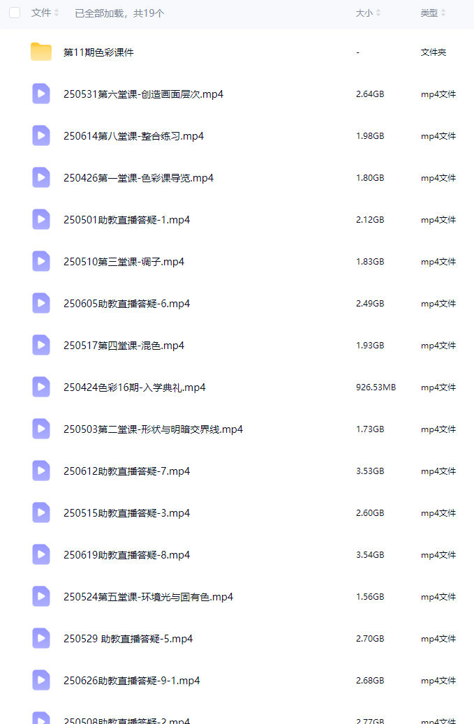 krenz色彩第16期2025【画质高清有11期课件】