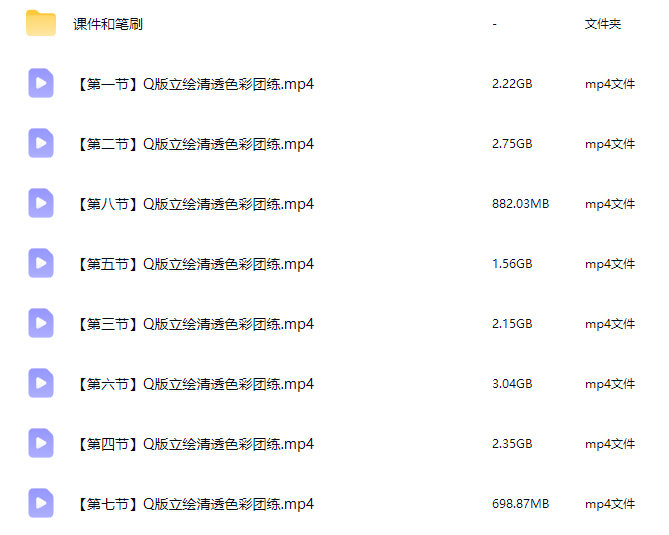 秋秋晚信第2期Q版立绘清透色彩团练2026【画质高清有课件笔刷】