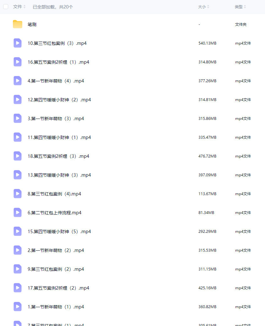 佳儿新春专题插画课2026【画质不错有笔刷】