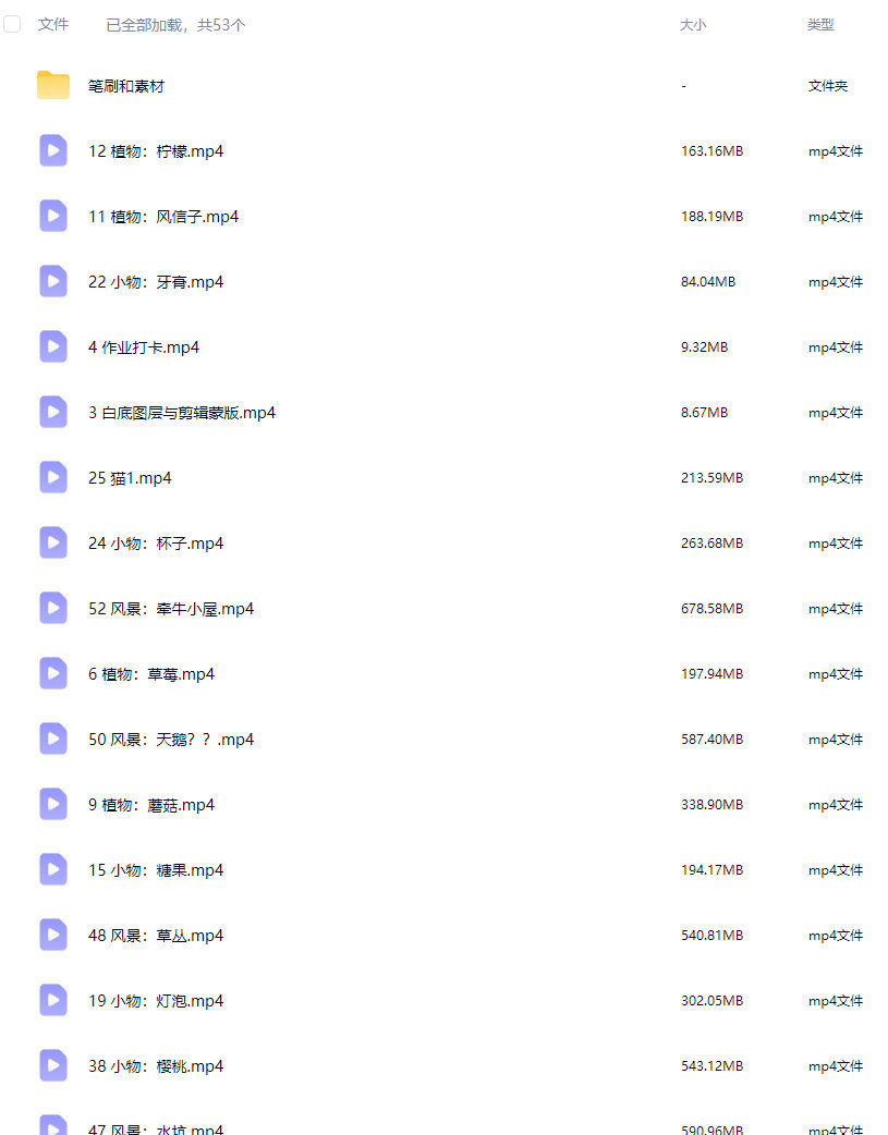 昭春落日2025ipad水彩年课【画质高清有笔刷】