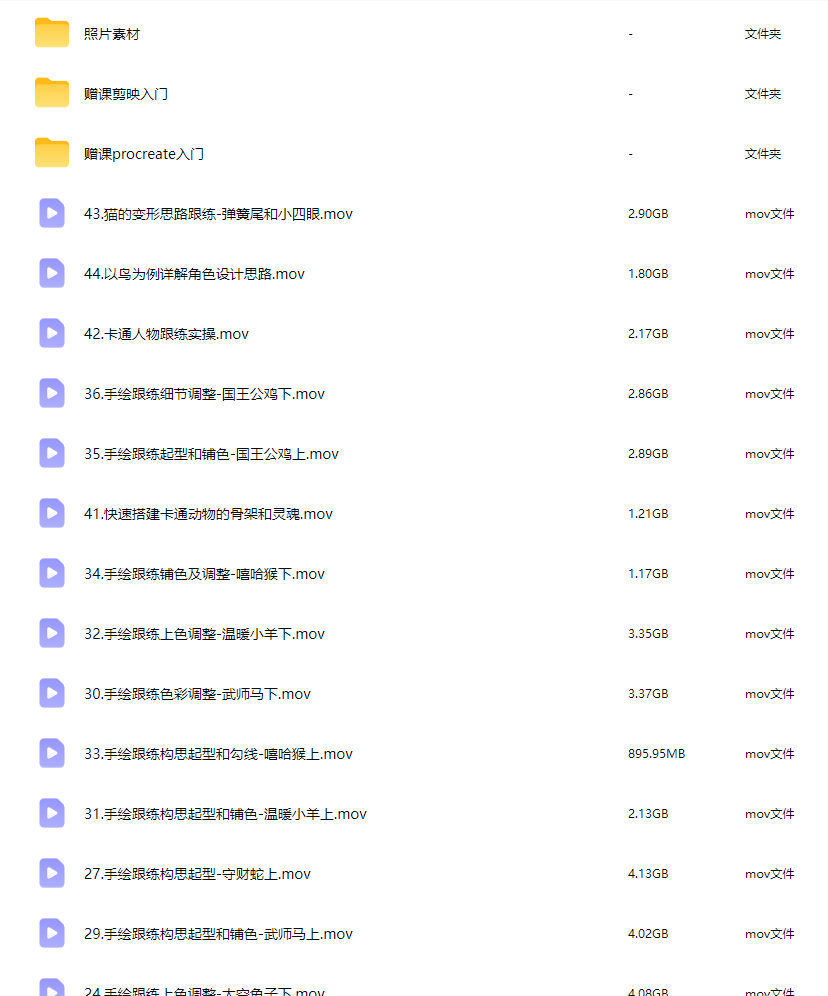 李口口0基础涂鸦速成告别绘画焦虑2025【画质高清有素材】