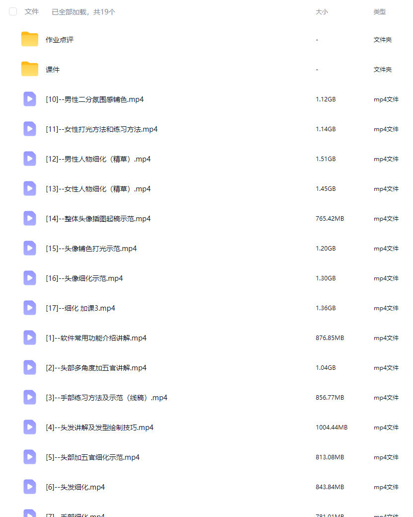 李富贵第5期伪厚涂美型人像插画2025年【画质高清有课件】