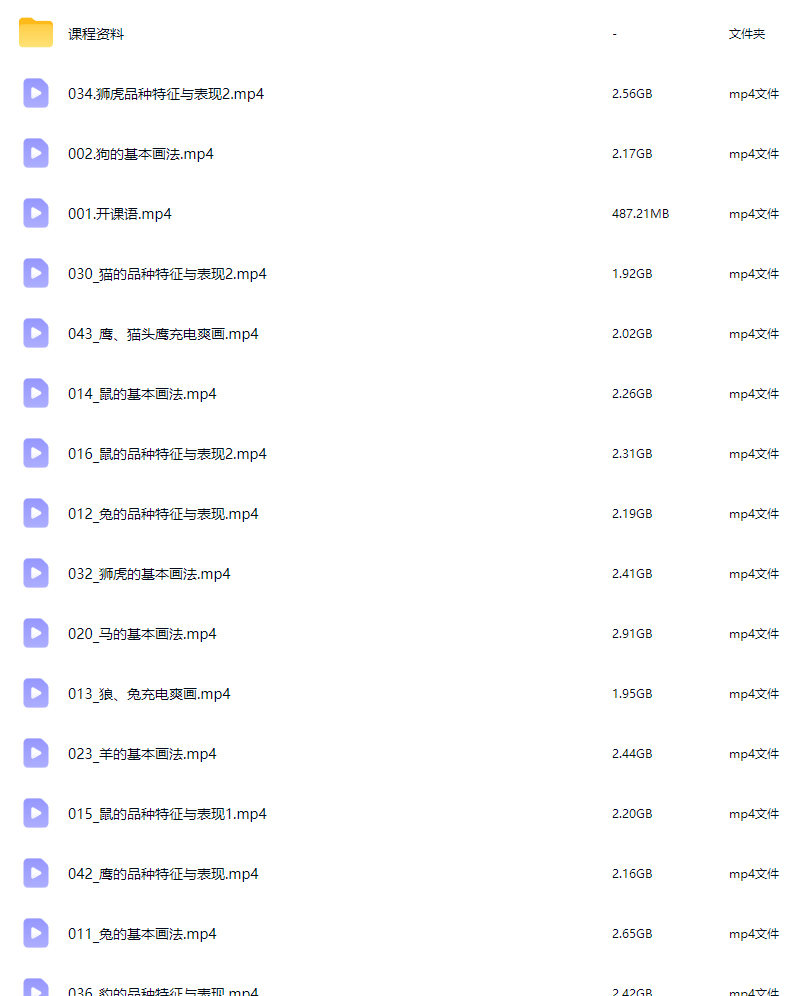 紫松鼠你想画动物吗2026小动物团练课【画质高清有课件】