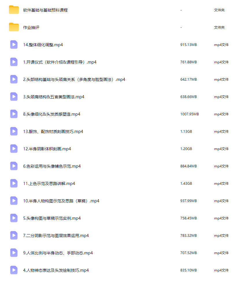 黑斧半厚涂人物创作特训班低饱和的魅力第1期2025【画质高清只有视频】