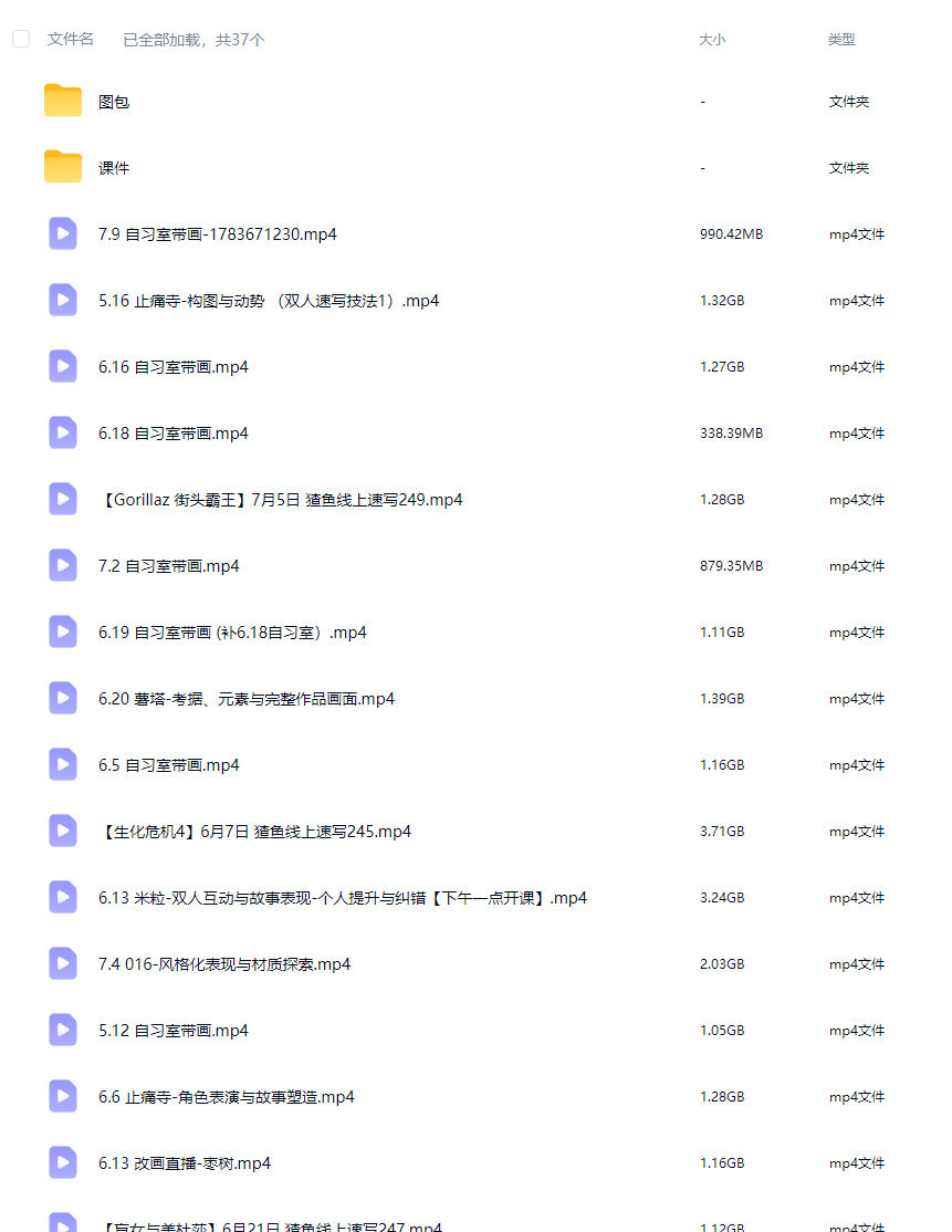 猹鱼双人速写第1期2026【画质高清有课件】