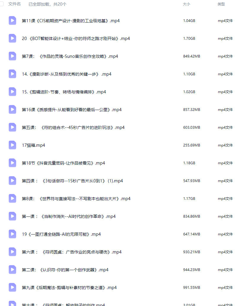 多参宗符师训练营2026【画质不错只有视频】