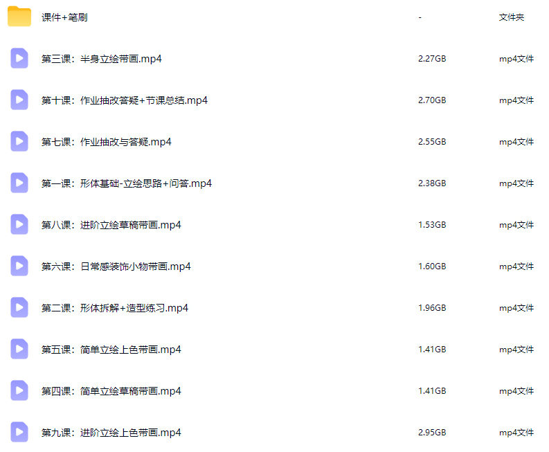 卯泽萌系立绘构图造型专练第1期2026【画质高清有课件笔刷】