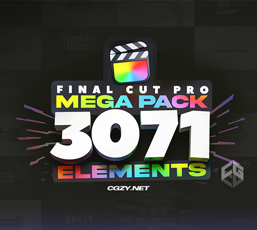 FCPX插件|3071个缩放故障转场文字标题效果特效合集包 LenoFX Mega Pack FCPX插件|3071个缩放故障转场文字标题效果特效合集包 LenoFX Mega Pack