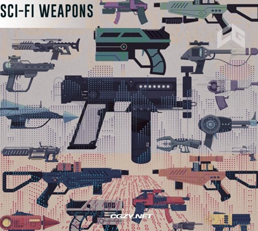 音效素材|160种科幻武器激光枪机枪射击枪声射击游戏无损音效素材 Sci-Fi Weapons 音效素材|160种科幻武器激光枪机枪射击枪声射击游戏无损音效素材 Sci-Fi Weapons