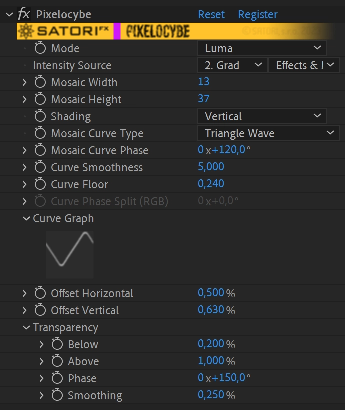 中文汉化版-AE/PR动态马赛克像素损坏迷幻视觉特效插件 Pixelocybe v1.3.0 Win/Mac 中文汉化版-AE/PR动态马赛克像素损坏迷幻视觉特效插件 Pixelocybe v1.3.0 Win/Mac