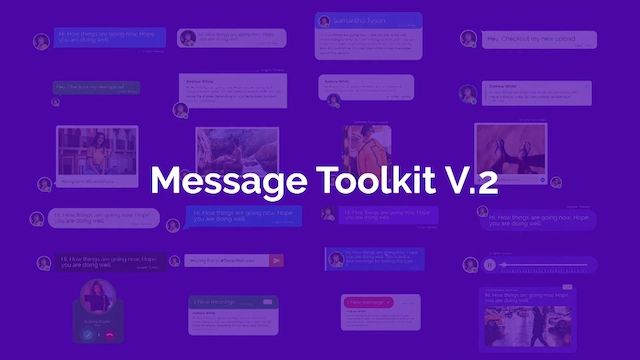 PR模板|社交聊天气泡手机语音视频短信弹窗对话动画包 Message Tooklit V.2 PR模板|社交聊天气泡手机语音视频短信弹窗对话动画包 Message Tooklit V.2