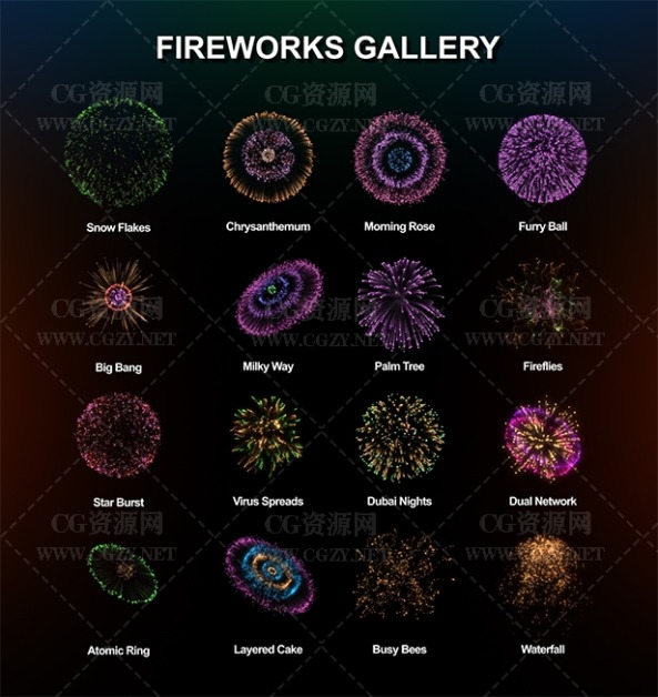 AE模板|28种唯美节日烟花特效动画模板 FESTIVE – Fireworks Pack AE模板|28种唯美节日烟花特效动画模板 FESTIVE – Fireworks Pack