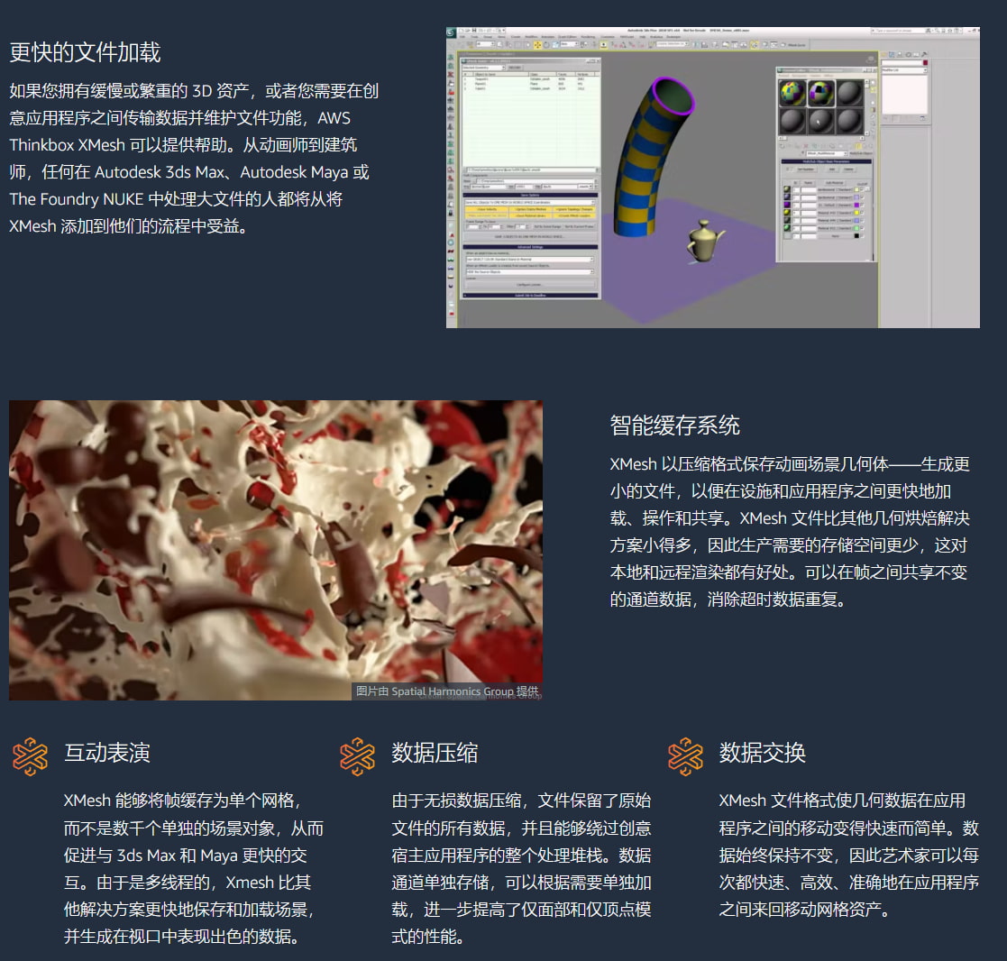 3DsMax几何缓存插件 ThinkBox XMesh MX V1.9.0 For 2019-2022 3DsMax几何缓存插件 ThinkBox XMesh MX V1.9.0 For 2019-2022