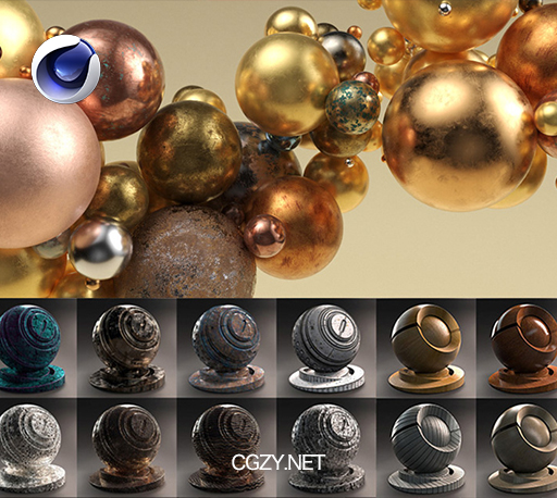 C4D预设|325组Arnold阿诺德渲染器材质 Arnold Shader Suite for C4D v3.0 C4D预设|325组Arnold阿诺德渲染器材质 Arnold Shader Suite for C4D v3.0