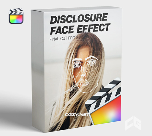 FCPX插件|15个手绘线条面部表情装饰物动画 Disclosure Face Effect FCPX插件|15个手绘线条面部表情装饰物动画 Disclosure Face Effect