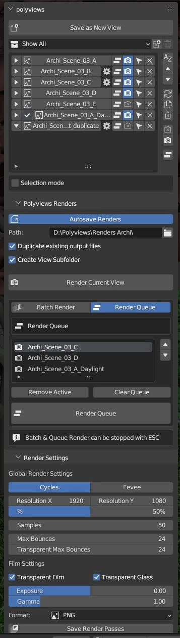 Blender插件|多视角渲染工具 Polyviews – Easy View Manager For Blender v2.0 Blender插件|多视角渲染工具 Polyviews – Easy View Manager For Blender v2.0