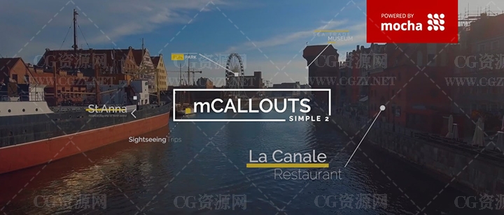 FCPX插件|50组自动跟踪线条呼出文字介绍动画-mCallouts Simple 2 支持M1+使用教程 FCPX插件|50组自动跟踪线条呼出文字介绍动画-mCallouts Simple 2 支持M1+使用教程