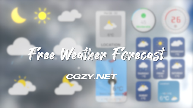 FCPX插件|Vlog常用天气图标预报温度展示元素面板动画 Weather Forecast Pack FCPX插件|Vlog常用天气图标预报温度展示元素面板动画 Weather Forecast Pack