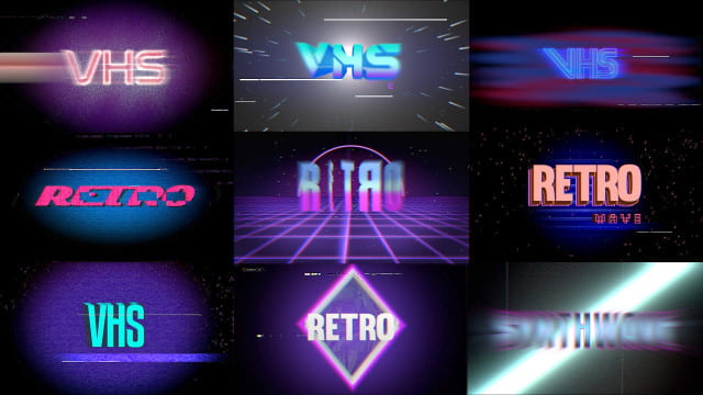 FCPX插件|80年代复古VHS效果标题动画 VHS Titles FCPX插件|80年代复古VHS效果标题动画 VHS Titles