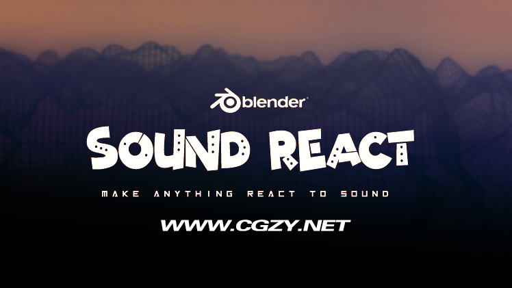 Blender插件|Sound React Addon V1.2 可视化音乐律动BPM视觉效果 Blender插件|Sound React Addon V1.2 可视化音乐律动BPM视觉效果