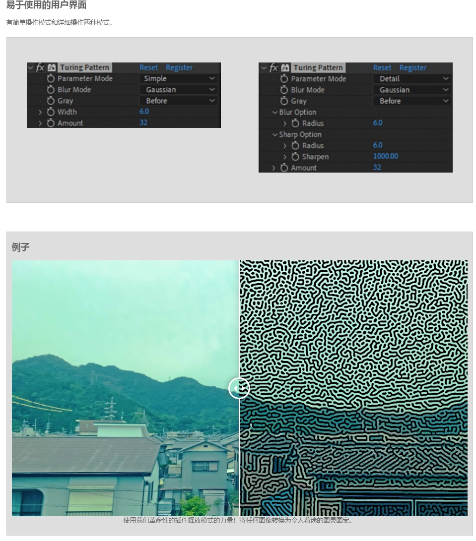 AE图案图灵纹效果生成插件 Turing Pattern v1.0 AE图案图灵纹效果生成插件 Turing Pattern v1.0