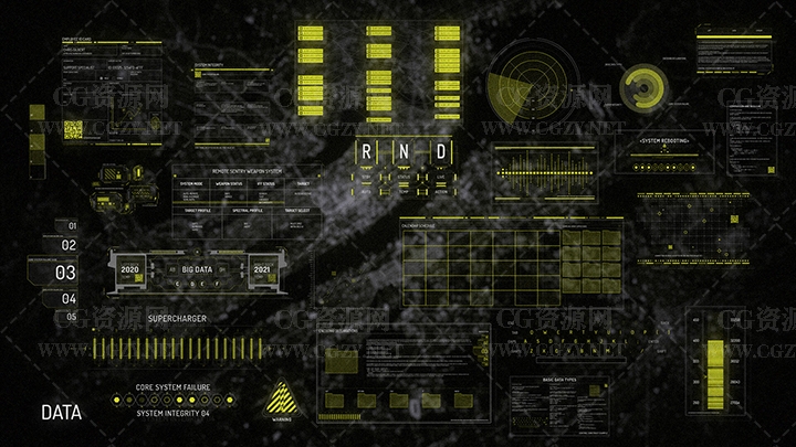 AE模板|250个未来科技HUD可视化信息数据UI界面动画元素- HUD and UI Data Pack AE模板|250个未来科技HUD可视化信息数据UI界面动画元素- HUD and UI Data Pack