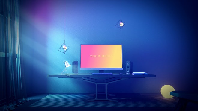 AE模板|模拟展示办公环境桌面屏幕幻灯片 Digital Studio Screens AE模板|模拟展示办公环境桌面屏幕幻灯片 Digital Studio Screens
