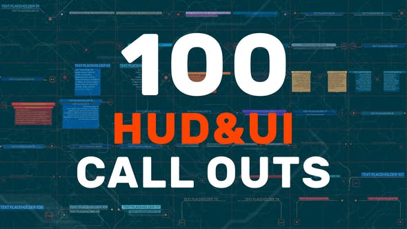 PR模板|100种科技感HUD线条呼出标题动画元素 HUD UI Call Outs PR模板|100种科技感HUD线条呼出标题动画元素 HUD UI Call Outs