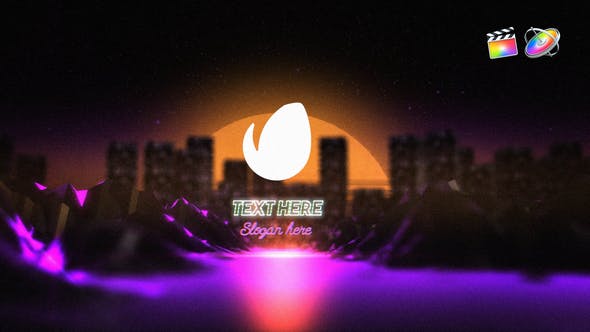 FCPX插件|复古霓虹灯LOGO标志展示片头模板 Neon Synthwave Logo Reveal FCPX插件|复古霓虹灯LOGO标志展示片头模板 Neon Synthwave Logo Reveal