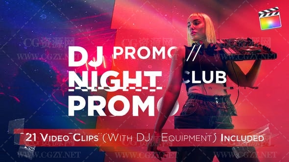 FCPX插件|夜场酒吧舞会动感DJ打碟狂欢宣传片头 DJ Promo // Night Club Promo FCPX插件|夜场酒吧舞会动感DJ打碟狂欢宣传片头 DJ Promo // Night Club Promo
