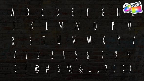 FCPX插件|手绘涂鸦字母数字符号动画 支持M1 Hand-Drawn Scribble Alphabet FCPX插件|手绘涂鸦字母数字符号动画 支持M1 Hand-Drawn Scribble Alphabet