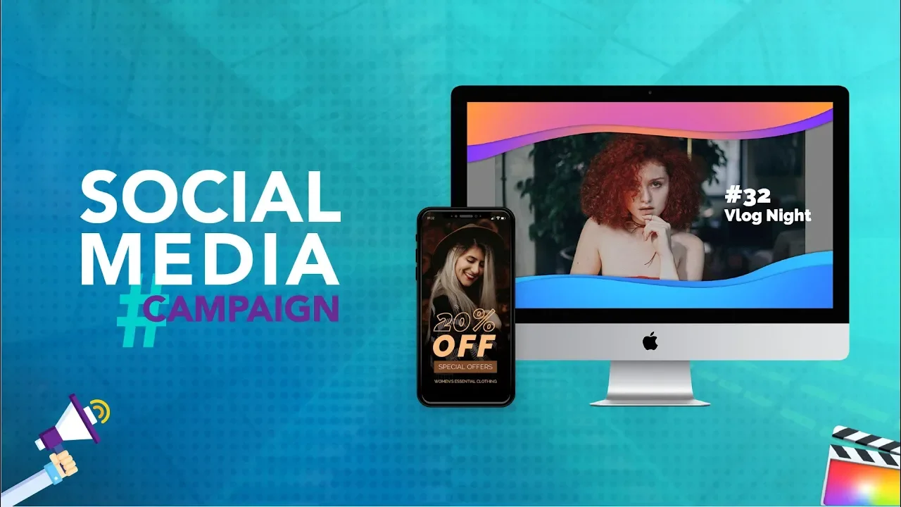 FCPX插件|25种社交媒体促销广告视频模板 Social Media Campaign FCPX插件|25种社交媒体促销广告视频模板 Social Media Campaign