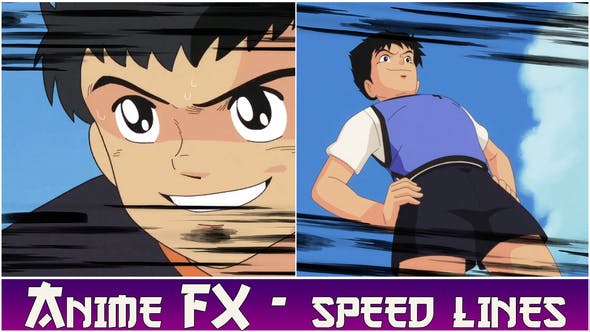 AE模板|卡通动漫速度线效果动画 Anime FX – Speed Lines AE模板|卡通动漫速度线效果动画 Anime FX – Speed Lines