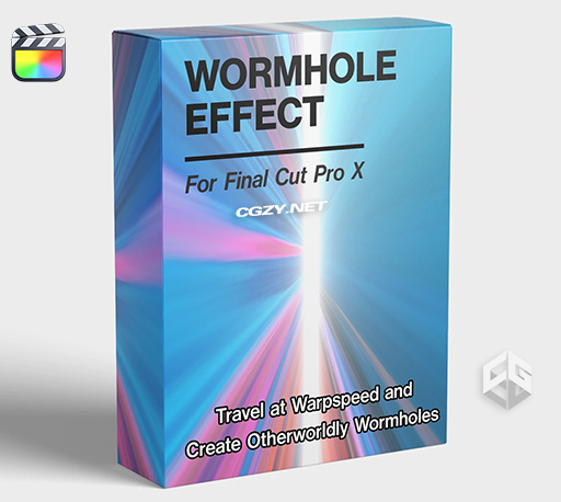 FCPX插件|虫洞时间旅行隧道穿梭效果预设 支持M1 Wormhole Effect FCPX插件|虫洞时间旅行隧道穿梭效果预设 支持M1 Wormhole Effect