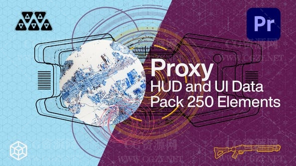 PR模板|250个未来科技HUD可视化信息数据UI界面动画元素- HUD and UI Data Pack PR模板|250个未来科技HUD可视化信息数据UI界面动画元素- HUD and UI Data Pack