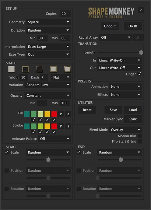 AE脚本|MG图形变化动画工具 ShapeMonkey v1.09 + 使用教程 AE脚本|MG图形变化动画工具 ShapeMonkey v1.09 + 使用教程