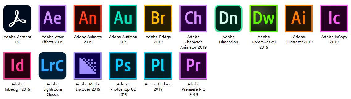 Adobe软件|嬴政天下 Adobe 2019 Mac全家桶大师版直装多语言破解版下载