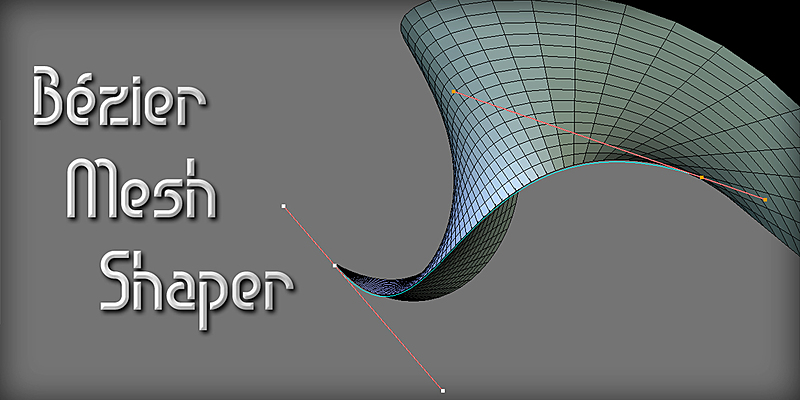Blender插件|Bezier Mesh Shaper v0.9.59 曲线网格变形建模工具 Blender插件|Bezier Mesh Shaper v0.9.59 曲线网格变形建模工具