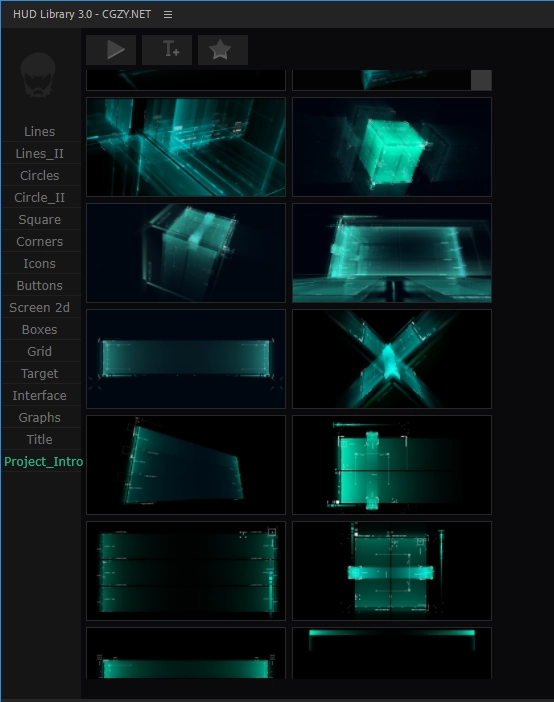 AE脚本|900+科技感全息HUD屏幕图像线条边框UI界面元素 HUD Library V3.0 破解版 AE脚本|900+科技感全息HUD屏幕图像线条边框UI界面元素 HUD Library V3.0 破解版