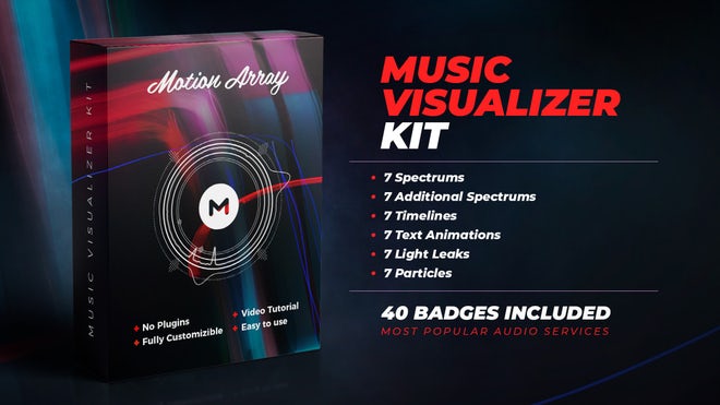 AE模板|音频可视化效果抖音环绕音乐模板 Music Visualizer Kit AE模板|音频可视化效果抖音环绕音乐模板 Music Visualizer Kit